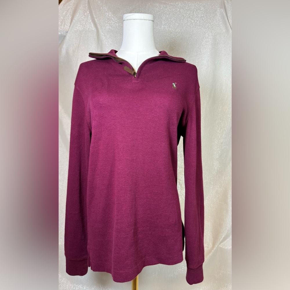 Burgundy Ralph Lauren Quarterzip Polo